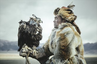 Festival of eagle hunters in the province of Olgii