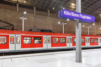 S-Bahn station Deutsche Bahn at Cologne Bonn Airport