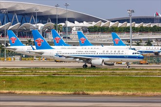 An Airbus A320 aircraft of China Southern Airlines with registration mark B-6272 at Guangzhou Baiyun