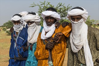 Young Tuaregs at the Gerewol festival