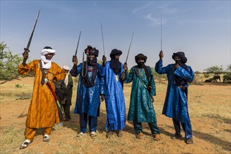Tuaregs with their swords