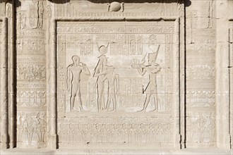 Basrelief on the external wall of the roman Mammisi