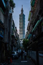 Taipei 101 Tower from Songyong Road