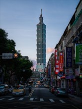 Taipei 101 Tower from Songhai Road