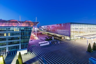 Munich Airport Center MAC and Lufthansa Terminal 2 of Munich Airport