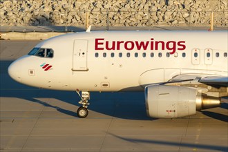 An Airbus A319 of Eurowings with the registration number D-ABGN at Munich Airport