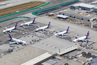 FedEx Express aircraft at Los Angeles Airport