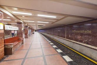 Mohrenstrasse Berlin Underground Metro Underground Station Tunnel Station U Bahn