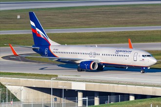 An Aeroflot Boeing 737-800 aircraft with the registration VP-BCD at Munich Airport