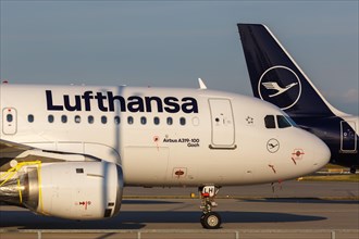 Airbus A319 aircraft of Lufthansa with the registration D-AILH at Frankfurt Airport