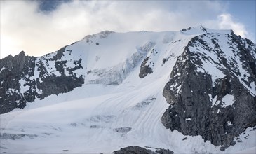 Snow-covered mountain peak