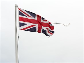 Torn British flag