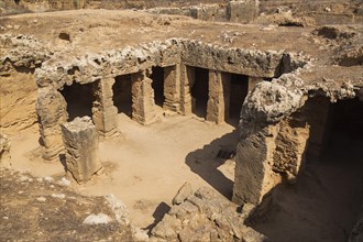 Ancient ruins at Tombs of the Kings archaeological site