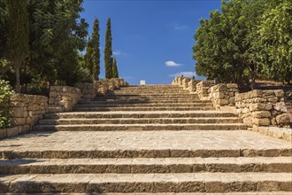 Stone stairway at Tombs of the Kings archaeological site