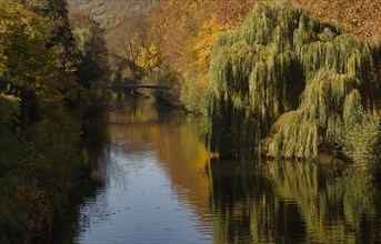 Bridge over side arm of the Neckar