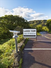 Observation Point with telescope and sign Ladies View
