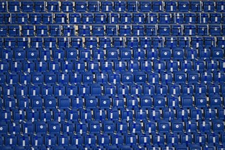 Empty rows of seats in the stadium
