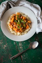 Couscous with sweet potatoes