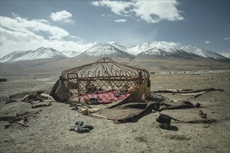 Wooden frame of your traditional yurt