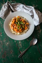 Couscous with sweet potatoes