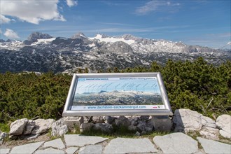 View from Krippenstein with view of the Dachstein mountains