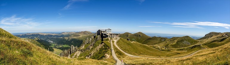 Mountain station of the cable car of Sancy