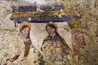Byzantine frescoes in the Chapel of San Giovanni di Morone