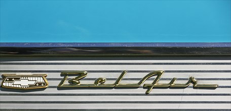 Lettering oldtimer Chevrolet Bel Air
