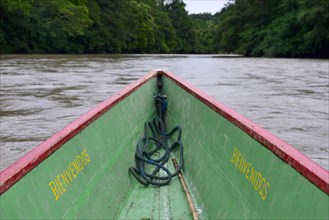 Boat on the Rio Napo