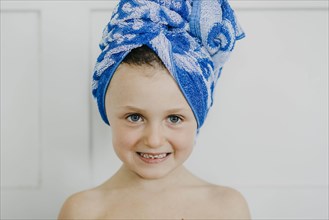 Child with hair turban