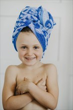 Child with hair turban