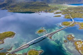 Bridge over Fjord near Fredvang