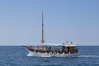 Excursion boat near Rovinj