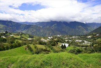 Landscape at the foot of the volcano Tungurahua
