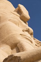 Colossal statue at the great temple of Ramesses II