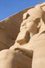 Colossal statue at the great temple of Ramesses II
