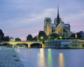 Notre Dame and the River Seine