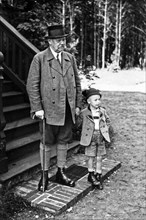 Paul von Hindenburg with grandson