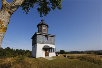 Observation tower on the former military training area Boettingen