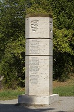 Stauferstele with inscriptions