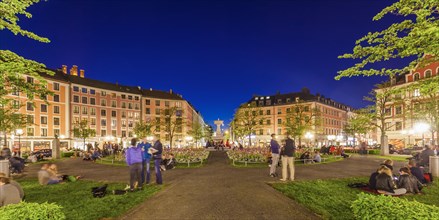 Gaertnerplatz in the Gaertnerplatz district