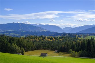 View of the Ammergau Alps