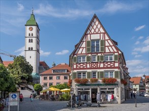 Town view Saumarkt with Bunte buildings