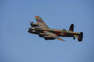 Avro Lancaster aircraft in flight in Royal air force markings