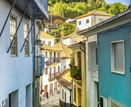 Narrow street in old town of Entre-os-Rios
