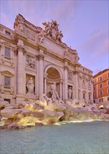 Illuminated Trevi Fountain