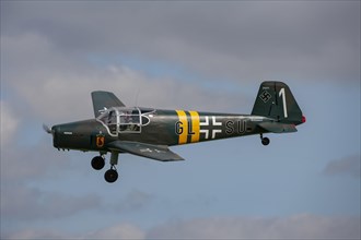 Messerschmitt Bf 108 aircraft of the German airforce in flight