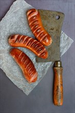 Grilled sausages