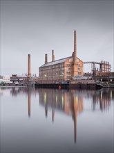 Industrial architecture at the river Spree