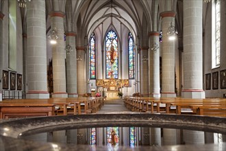 Interior view of the Provost Church of St. Peter and Paul